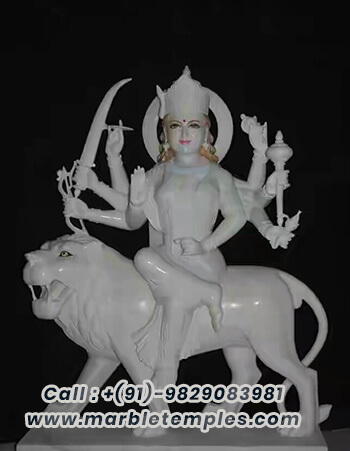 Maa Durga Marble Statue